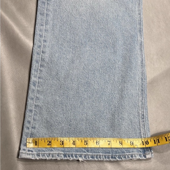 American Eagle 90s Flare Stretch Super High Rise Jeans Size 18 34W 29" Inseam - Picture 9 of 12